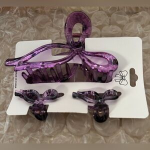 NEW Unbranded Hair Clip Set Bow Claw Clip Hair Clip